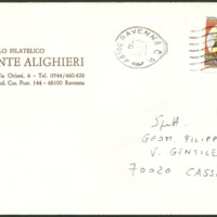 Envelope - Circolo filatelico Dante Alighieri